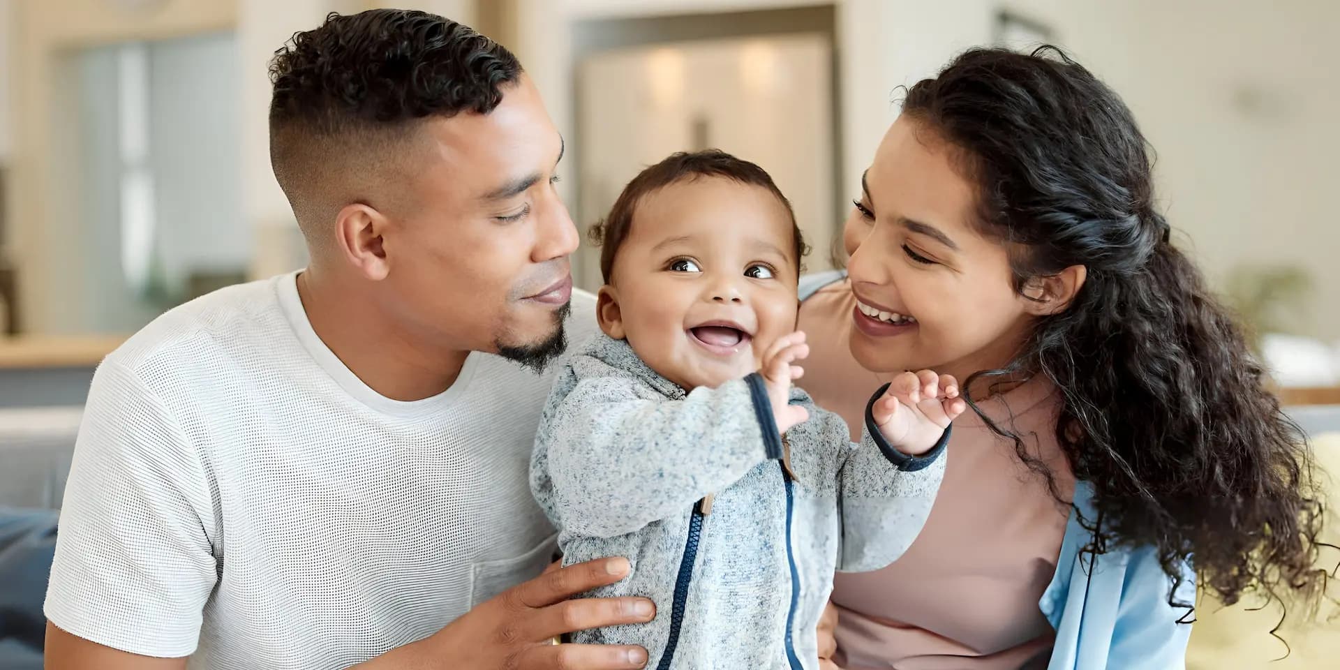 Hopeful intended parents after being matched with a surrogate mother