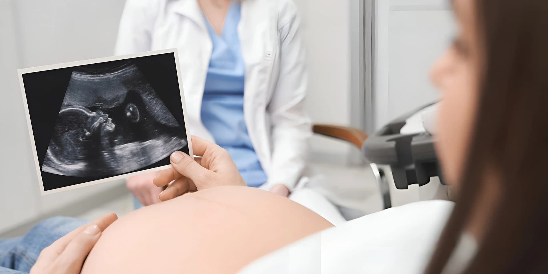 Surrogate pregnancy confirmation with ultrasound